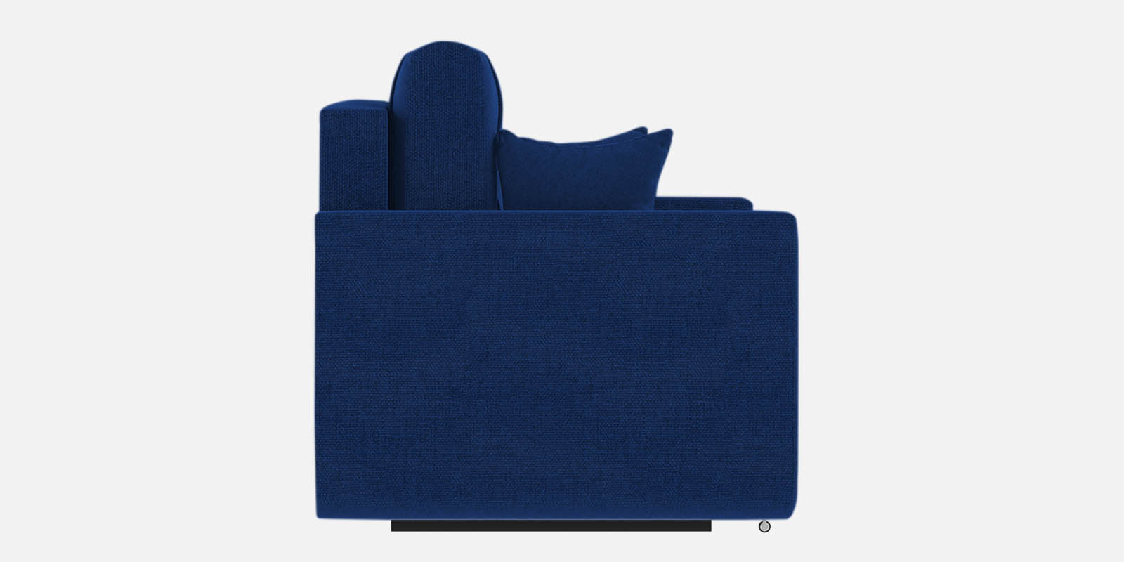 Ines Velvet 3 Seater Pull Out Sofa Cum Bed In Royal Blue Colour With Storage - Febonic Living