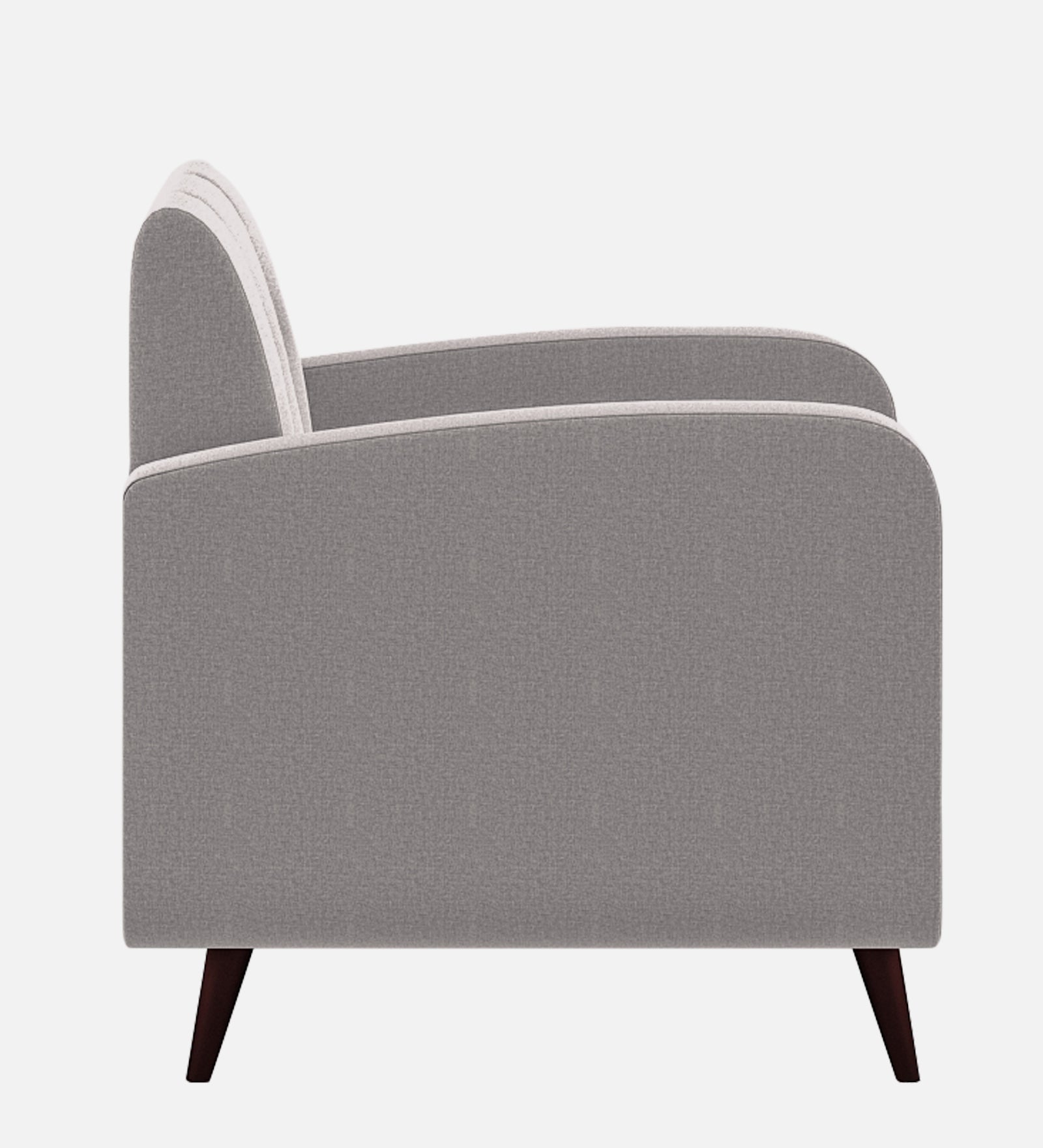 Wiki Velvet 1 Seater Sofa in Pearl Grey Colour