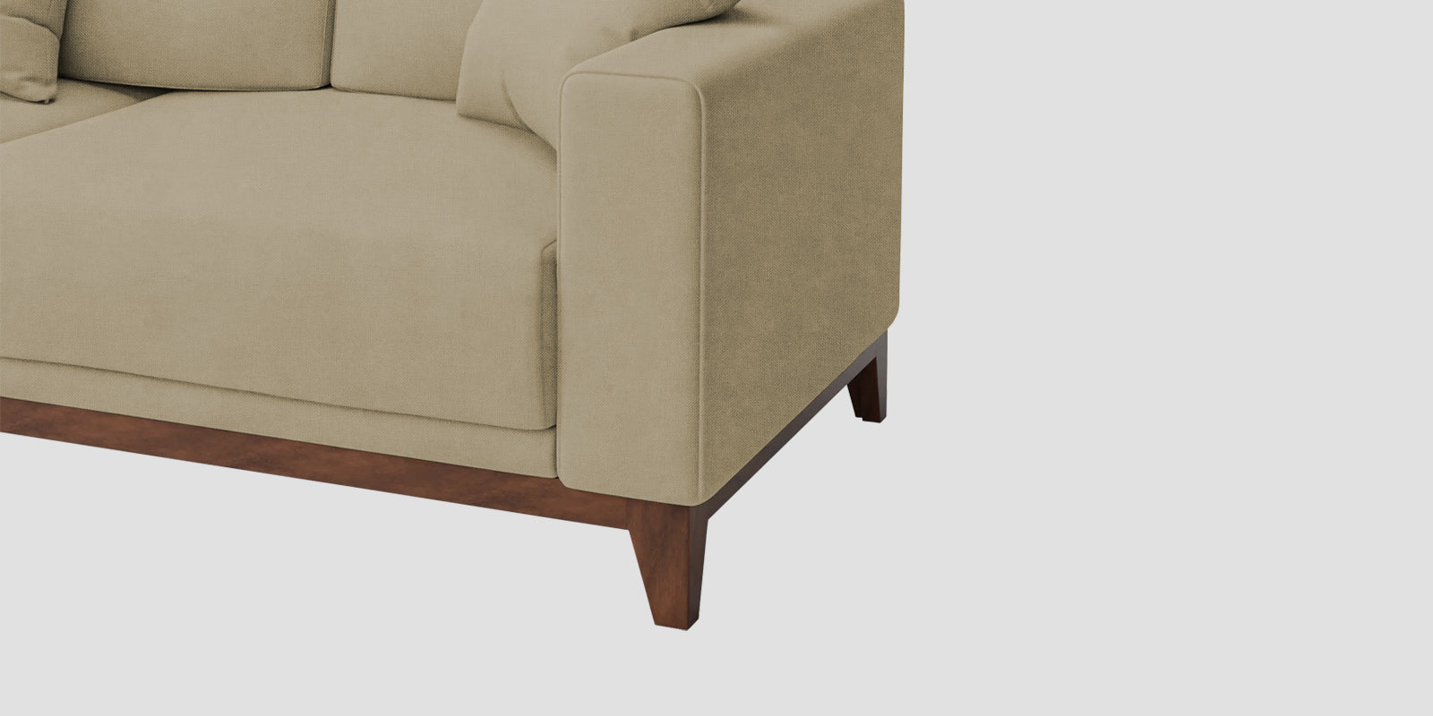Luca Fabric 3 Seater Sofa In Honey Beige Colour - Febonic Living