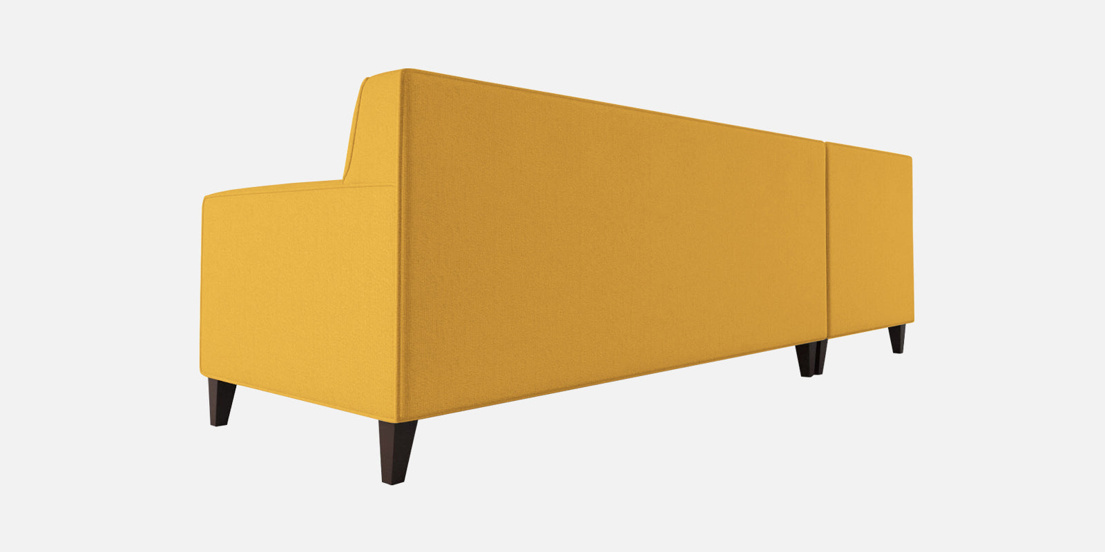 Miller Fabric RHS Sectional Sofa (3+Lounger) In Bold Yellow Colour - Febonic Living