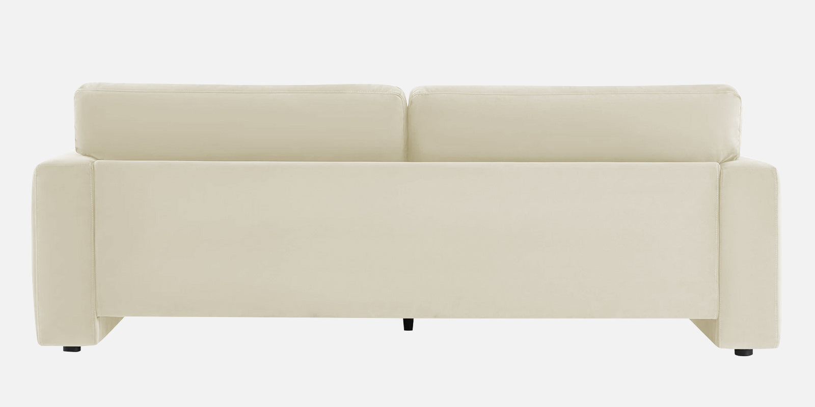Kosta Velvet 3 Seater Sofa In Warm White Colour - Febonic Living