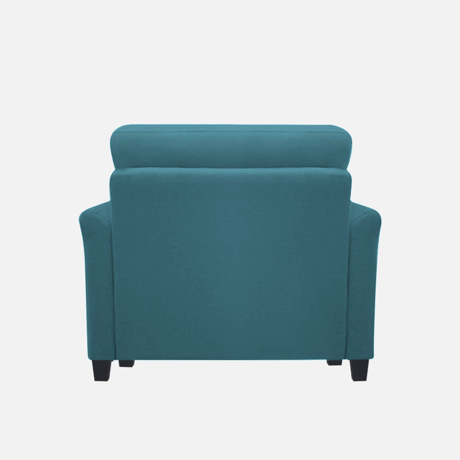 Daroo Velvet 1 Seater Sofa In Aqua Blue Colour - Febonic Living