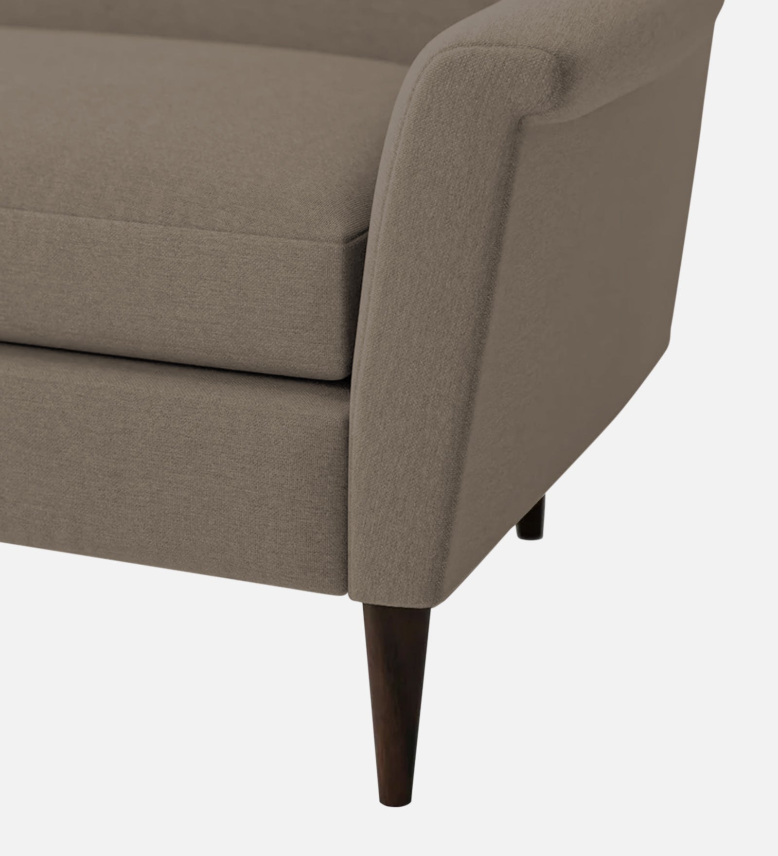 Homer Fabric 1 Seater Sofa In Hazel Beige Colour - Febonic Living