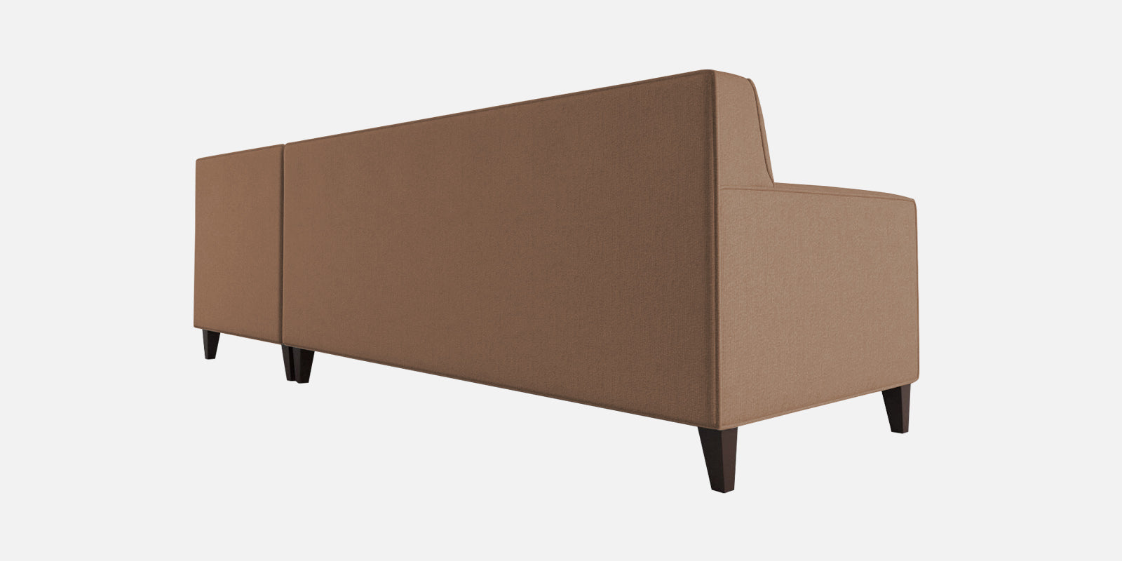 Miller Fabric LHS Sectional Sofa (3+Lounger) In Cosmic Beige Colour - Febonic Living