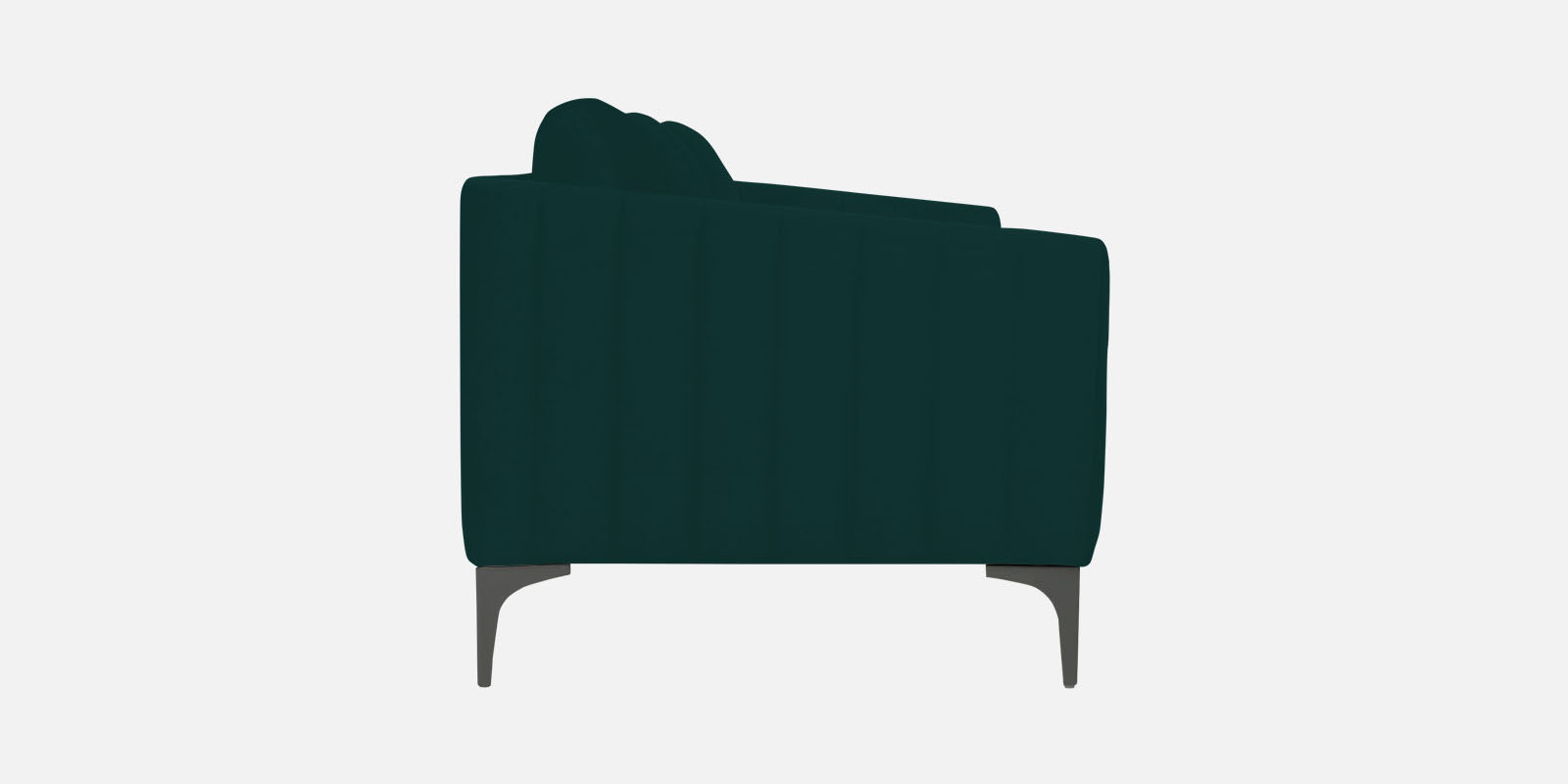 Haru Velvet 3 Seater Sofa In Forest Green Colour
