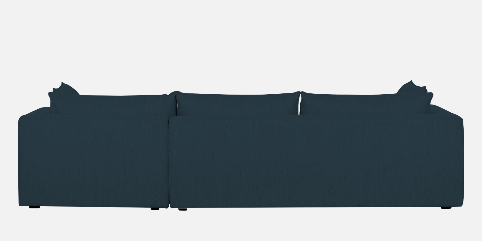 Ziggy Fabric RHS Sectional Sofa (3+Lounger) In Cool Blue Colour - Febonic Living