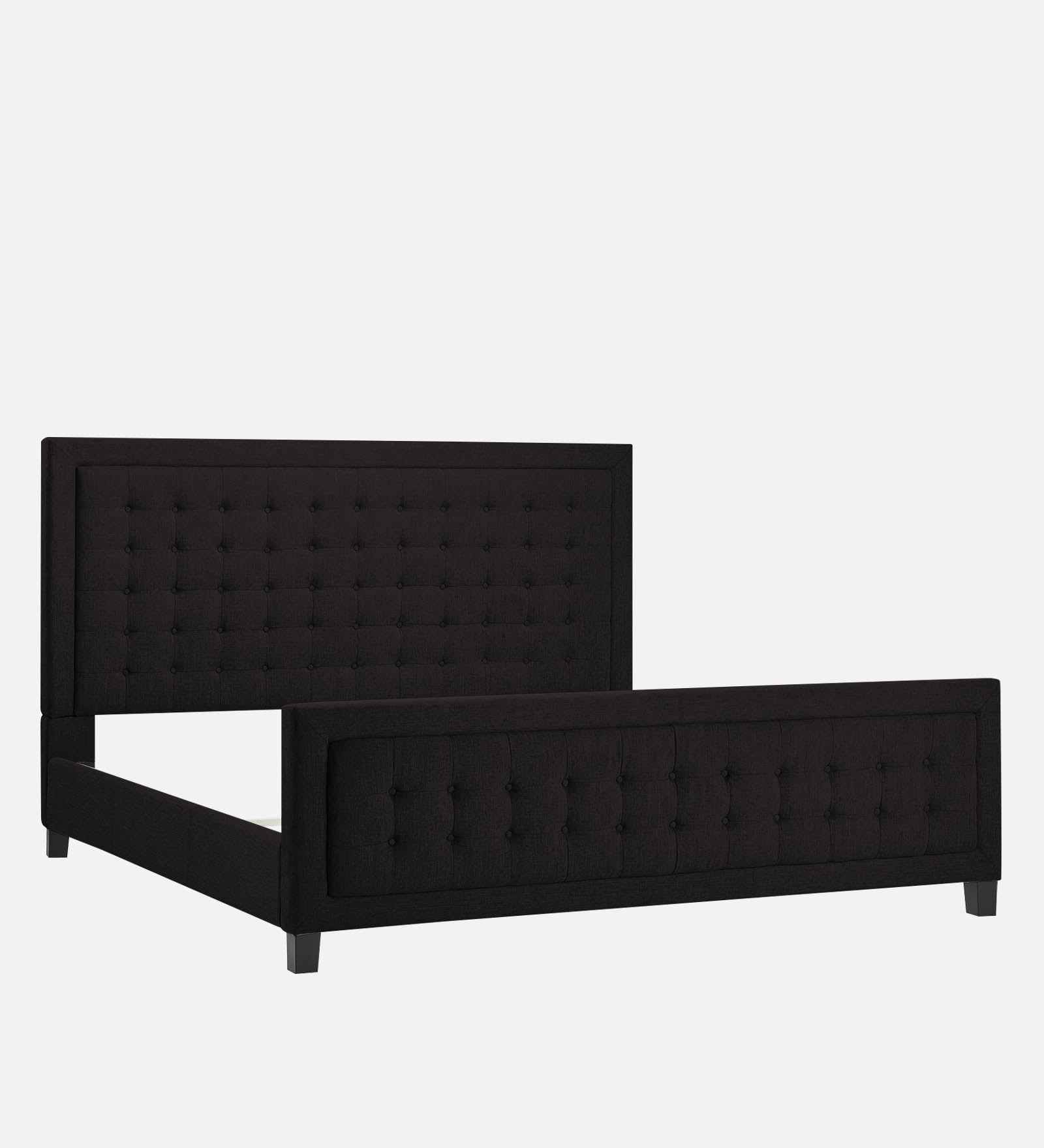 Kaster Fabric Upholstered King Size Bed In Cara Brown Colour - Febonic Living