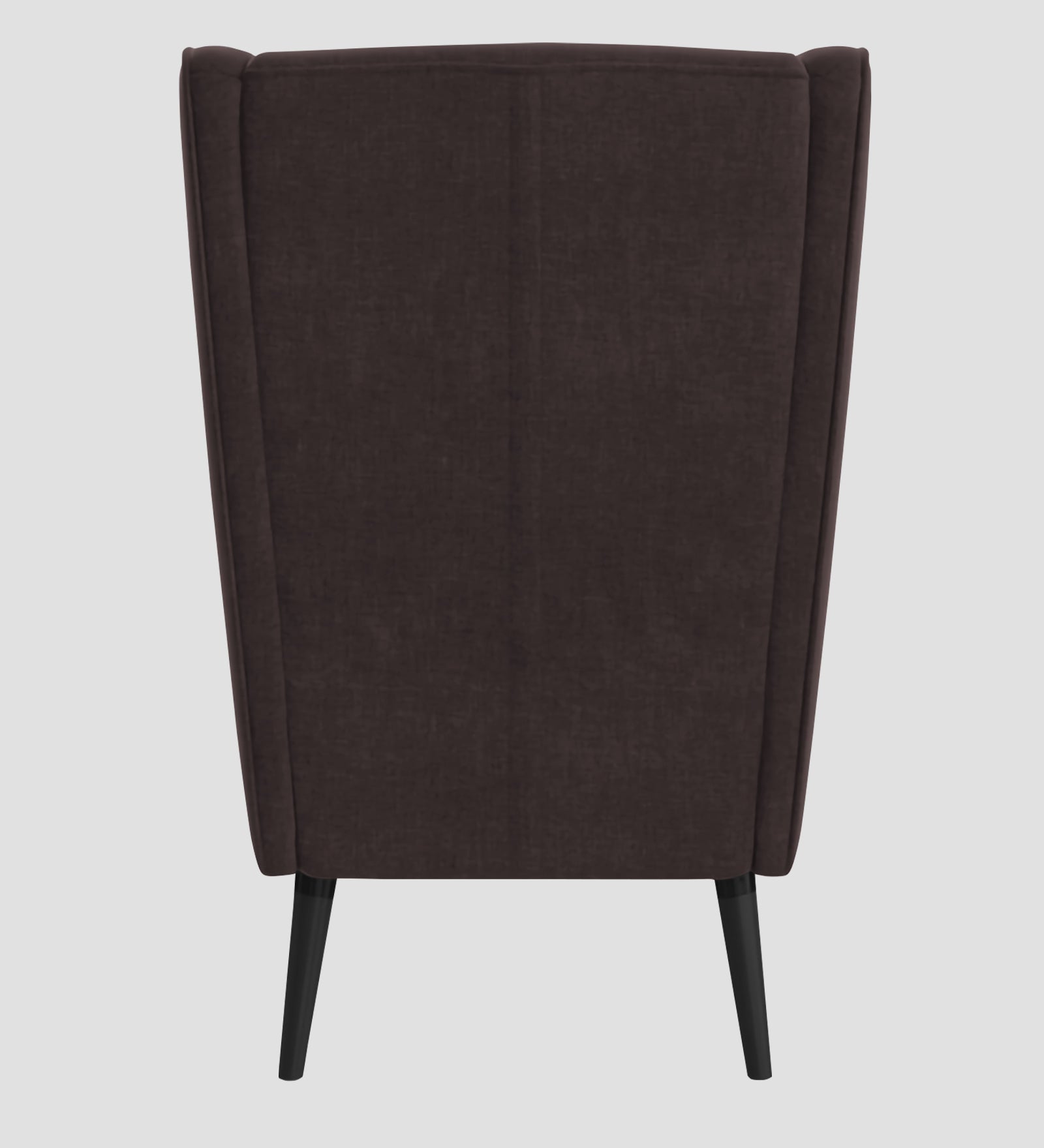 Niya Velvet Wing Chair In Mocha Brown Colour - Febonic Living
