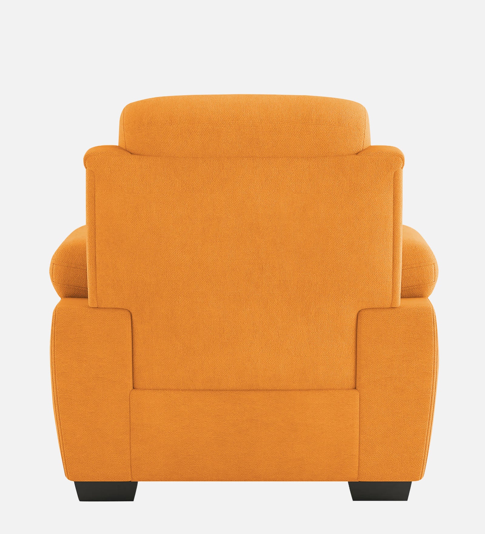 Miranda Velvet 1 Seater Sofa In Tangerine orange Colour - Febonic Living