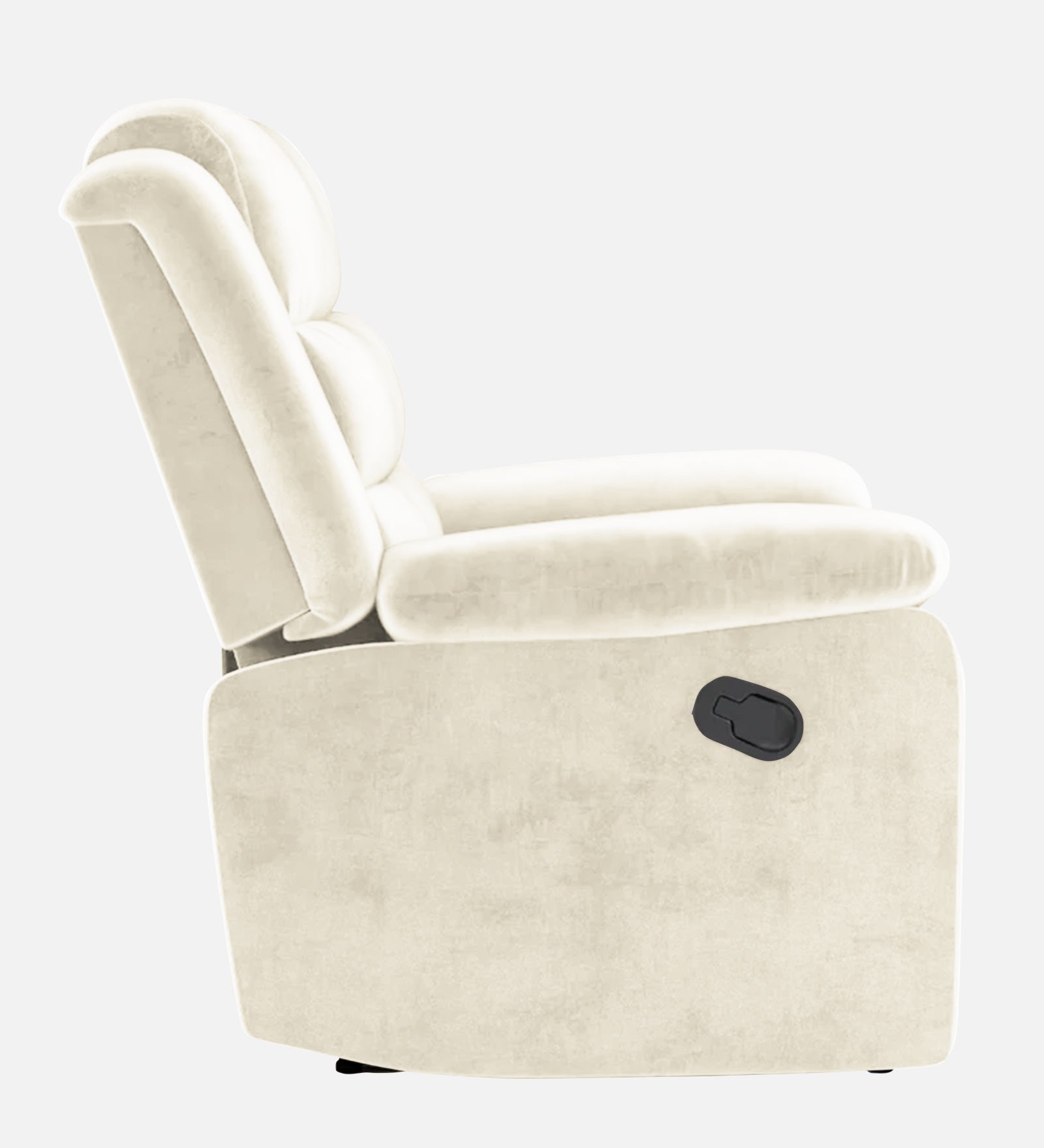 Erra Fabric 1 Seater Motorized Recliner In Ivory Cream Colour - Febonic Living