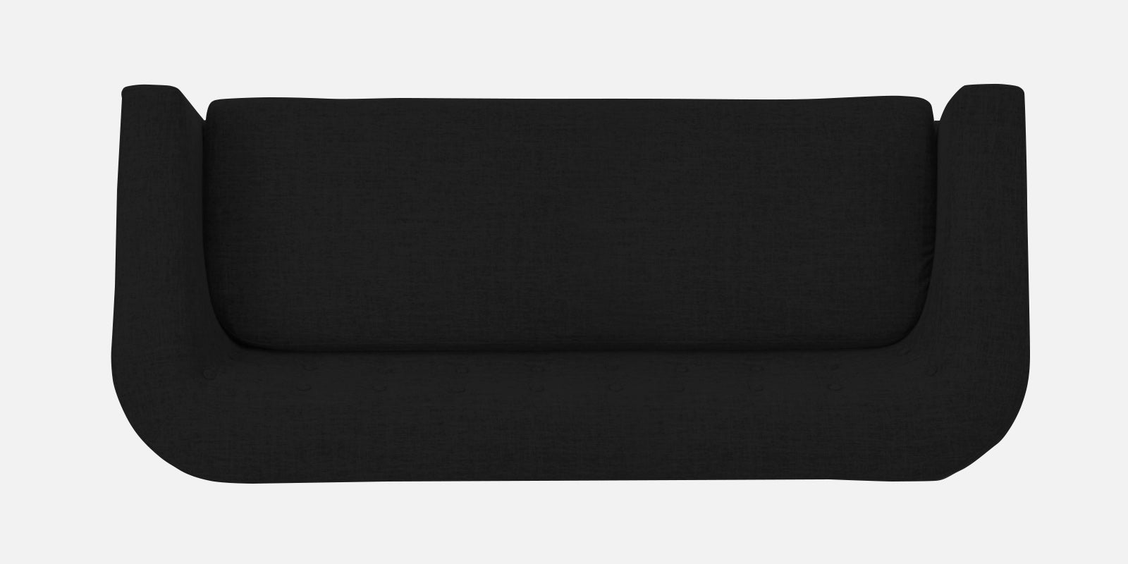 Casper Fabric 3 Seater Sofa In Zed Black Colour - Febonic Living