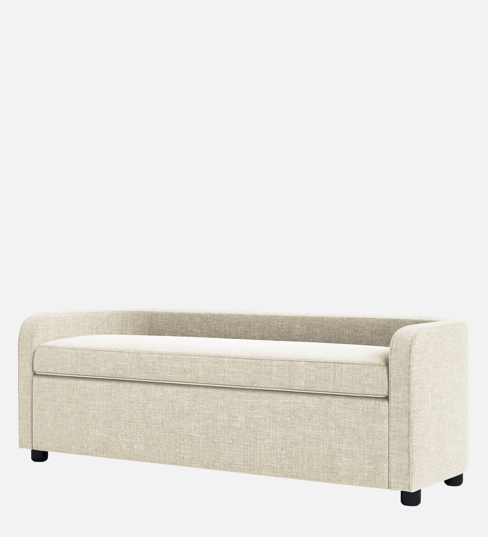 Cooper Fabric Storage Bench In Ivory Cream Colour - Febonic Living