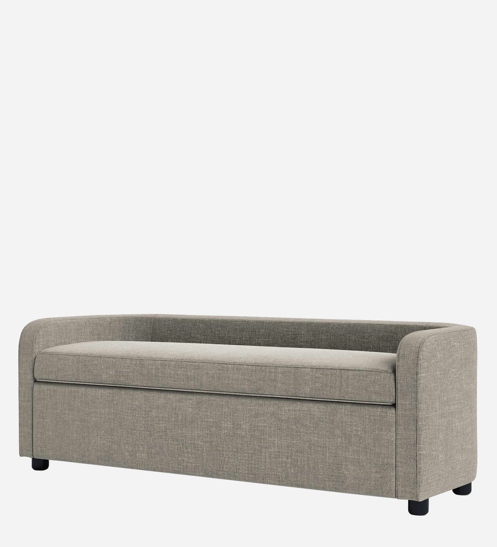 Cooper Fabric Storage Bench In Ash Grey Colour - Febonic Living