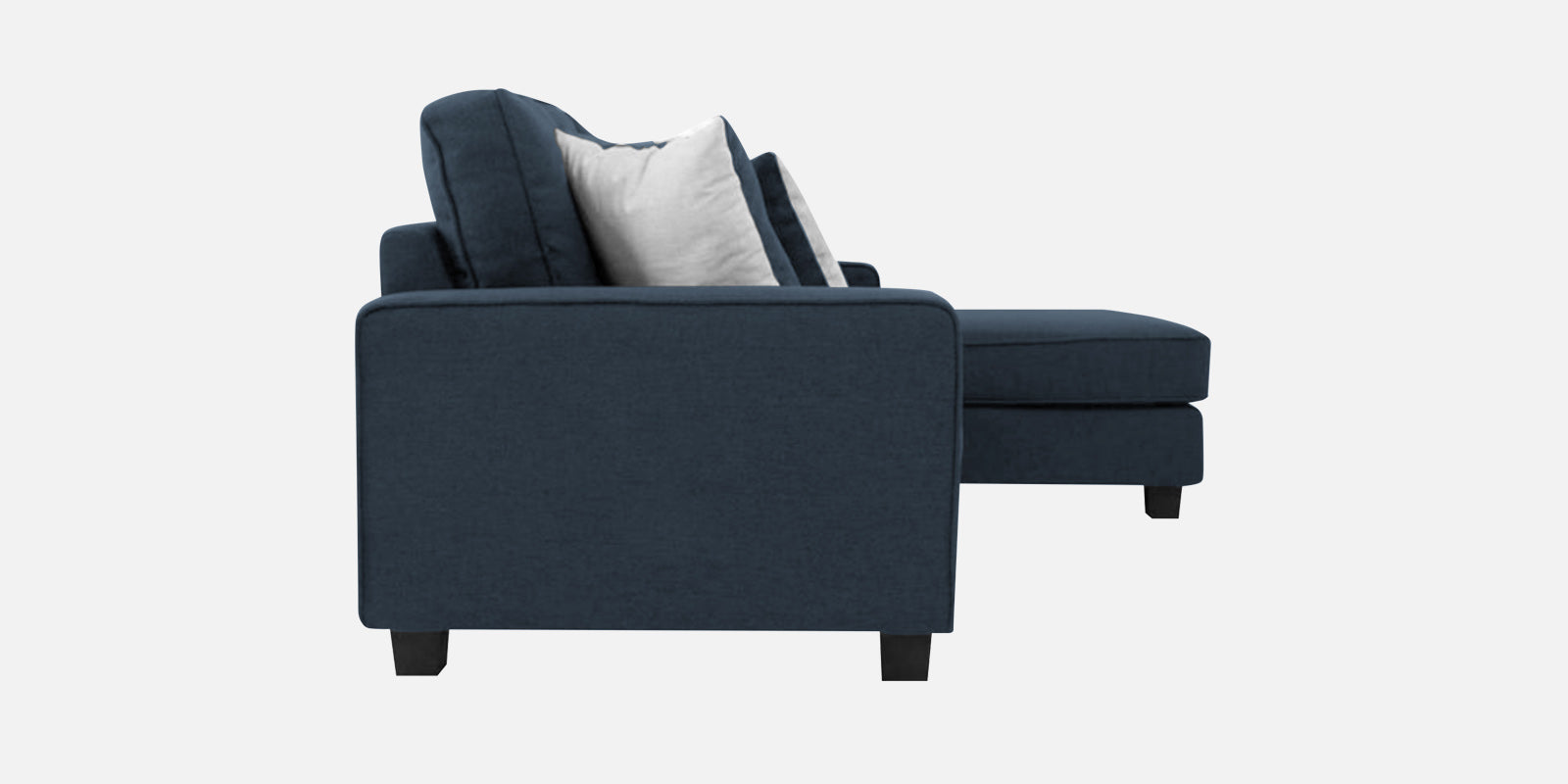 Ladybug Fabric RHS Sectional Sofa (2+Lounger) In Denim Blue Colour - Febonic Living