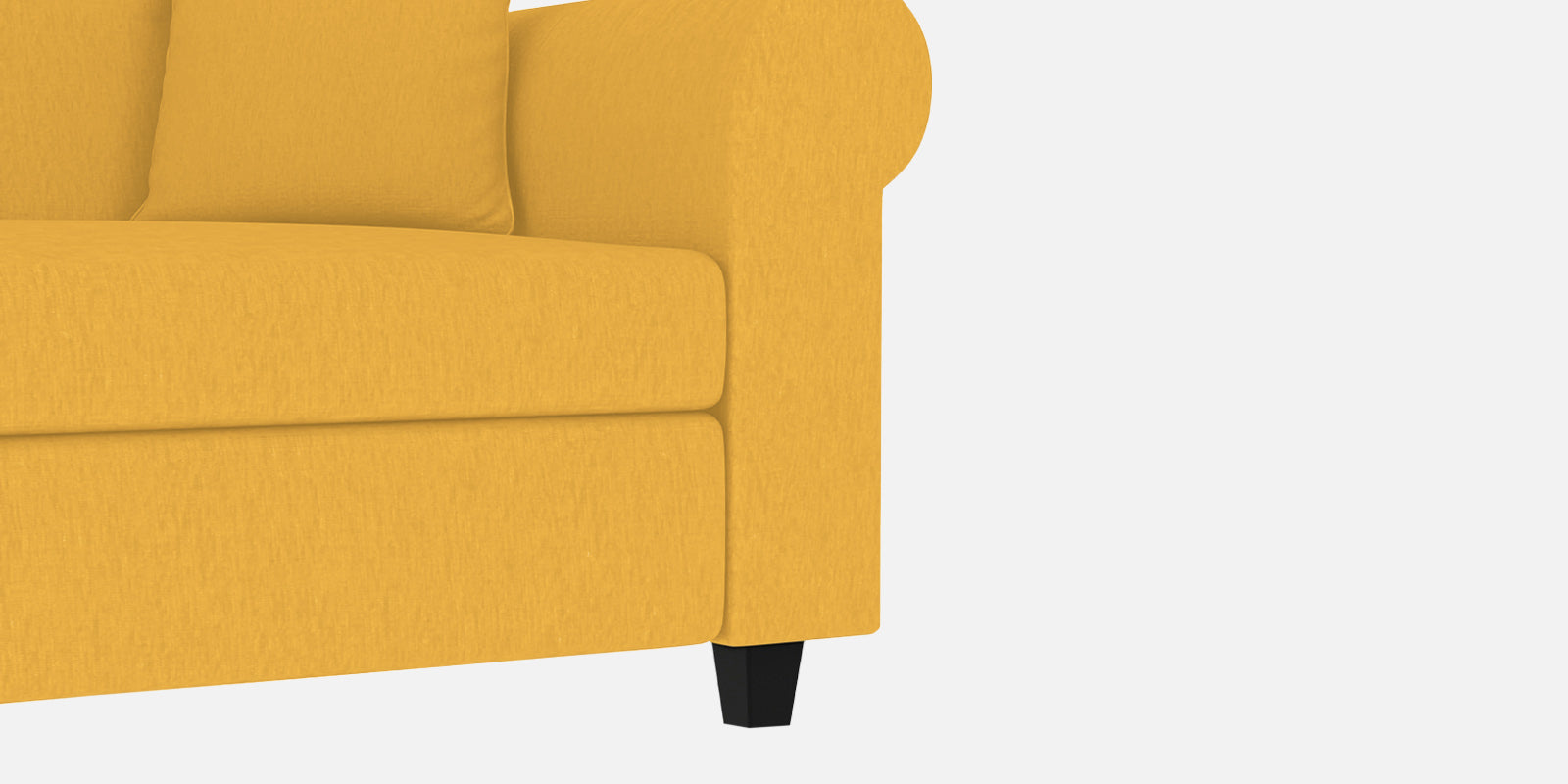 Derado Fabric 3 Seater Sofa In Bold Yellow Colour - Febonic Living