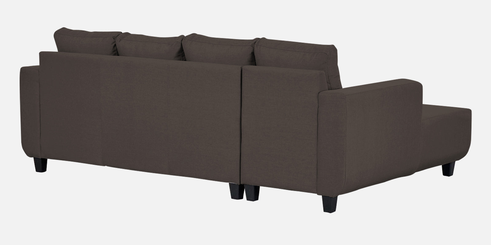 Perry Fabric RHS Sectional Sofa (3+Lounger) In Caspa Brown Colour - Febonic Living