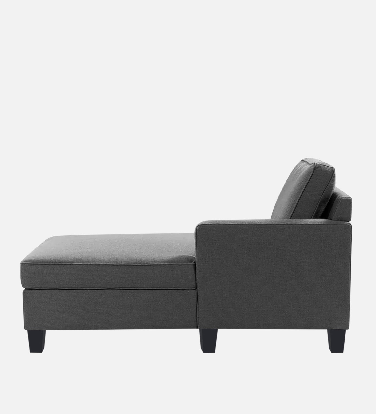 Harry Fabric RHS Chaise Lounger In Charcoal Grey Colour - Febonic Living