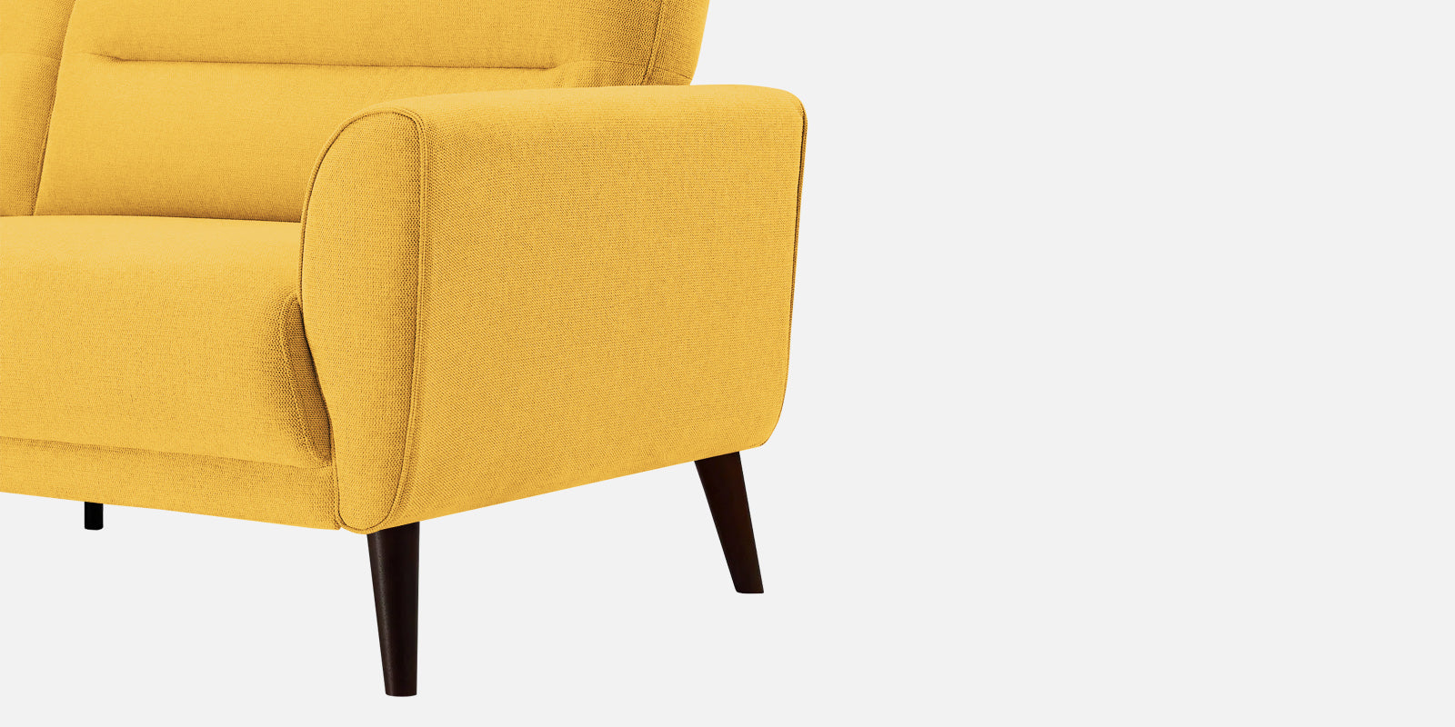 Castro Fabric 3 Seater Sofa In Bold Yellow Colour - Febonic Living
