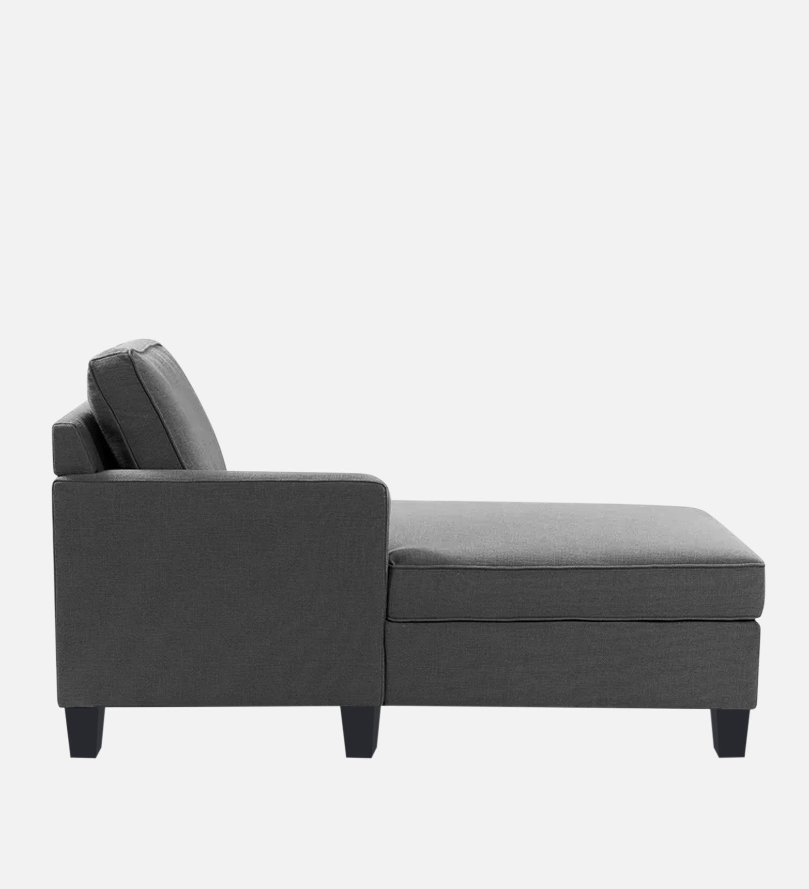 Harry Fabric LHS Chaise Lounger In Charcoal Grey Colour - Febonic Living