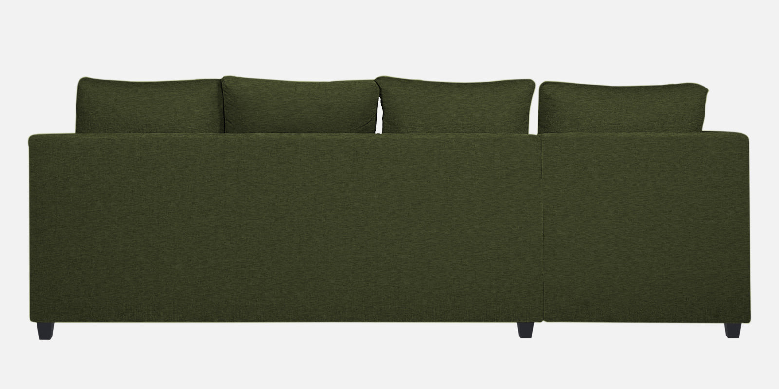 Nebula Fabric RHS Sectional Sofa (3+Lounger) In Olive Green Colour - Febonic Living
