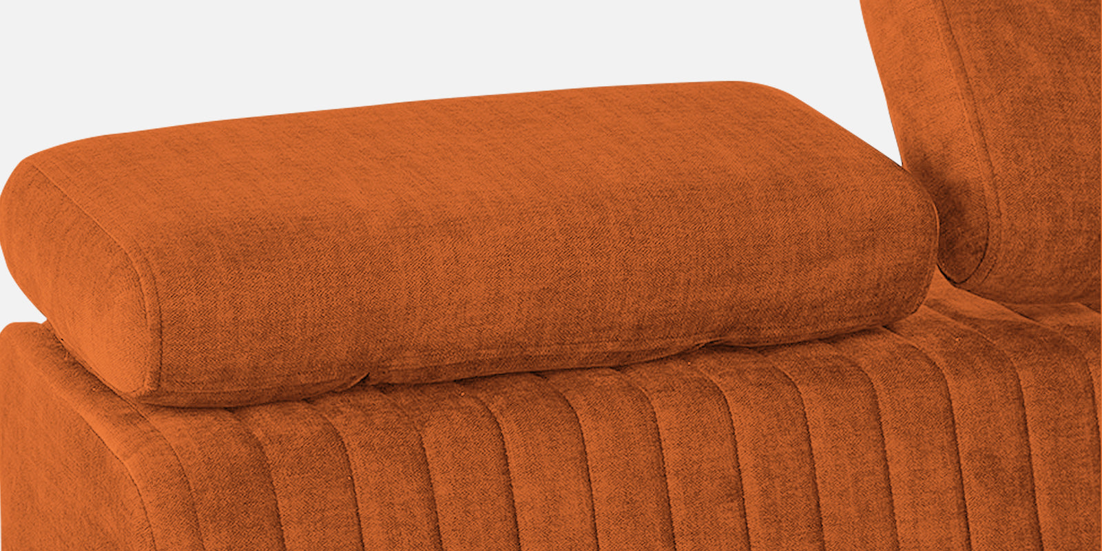 Draco Fabric 6 Seater Corner Sofa In Vivid Orange Colour - Febonic Living