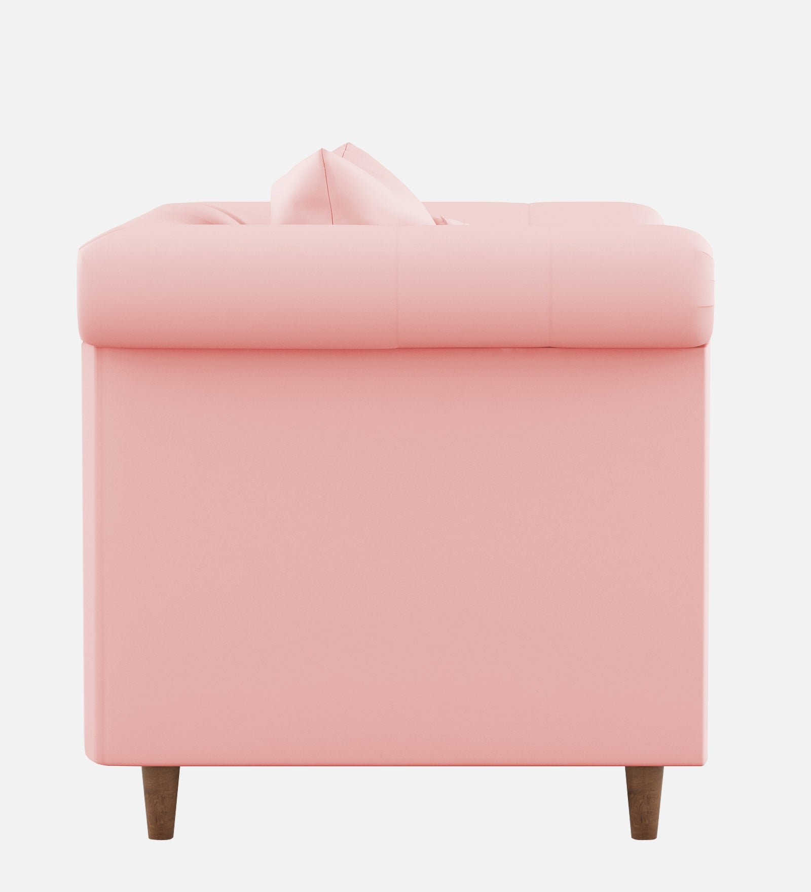 Rubi Velvet 1 Seater Sofa In Millennial Pink Colour - Febonic Living