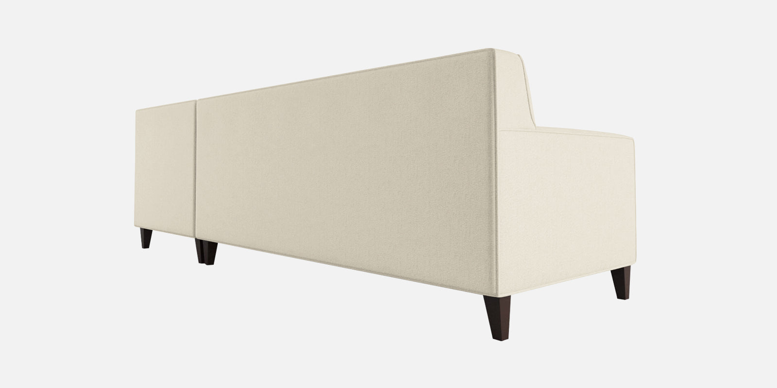 Miller Fabric LHS Sectional Sofa (3+Lounger) In Ivory Cream Colour - Febonic Living