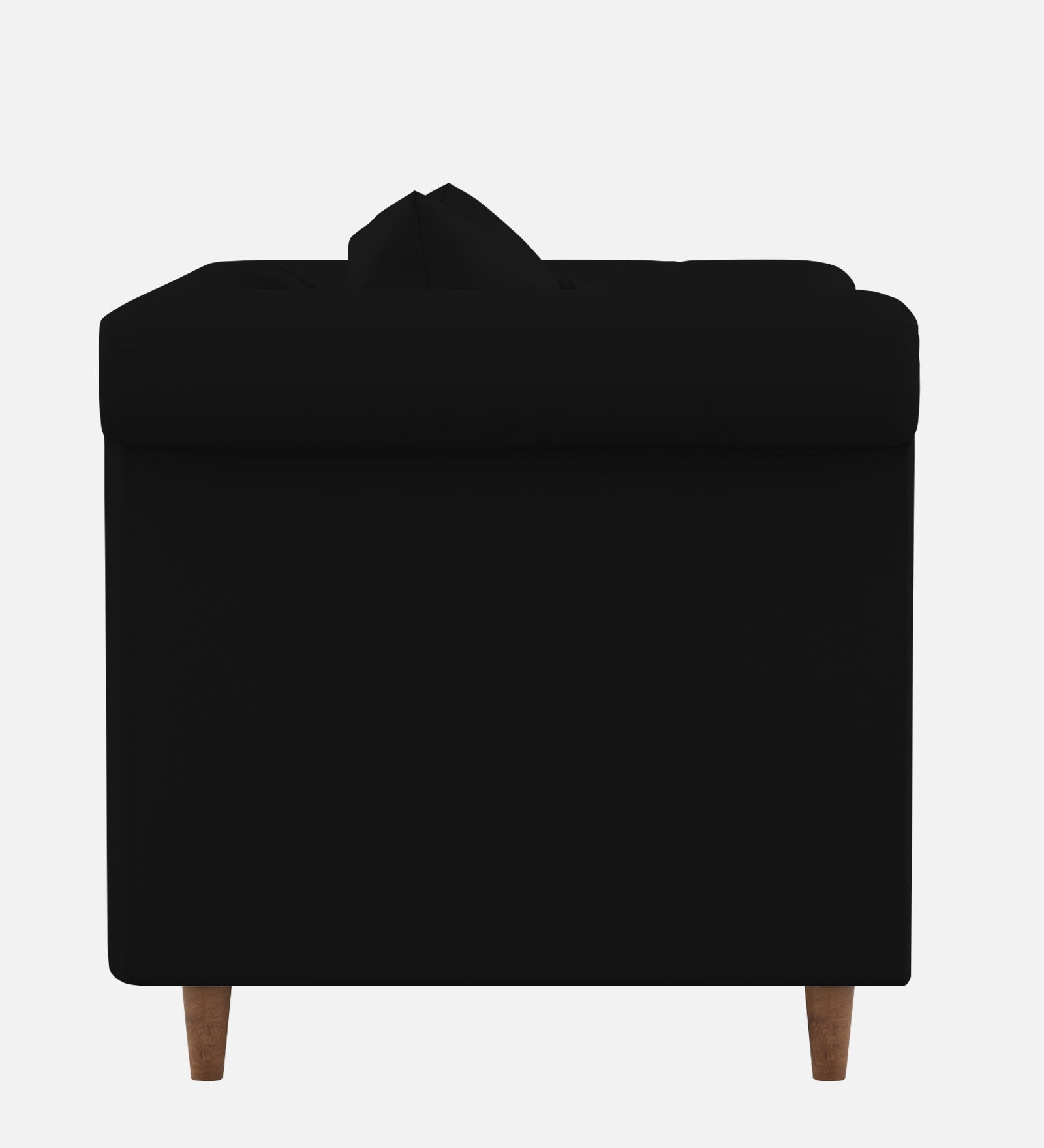 Rubi Velvet 1 Seater Sofa In Adam Black Colour - Febonic Living