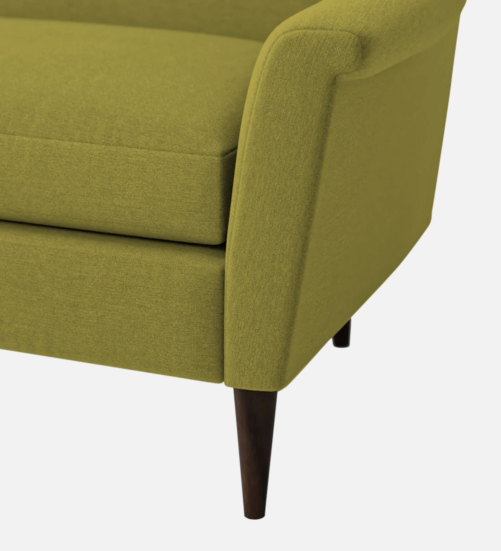 Homer Fabric 1 Seater Sofa In Kelly Green Colour - Febonic Living
