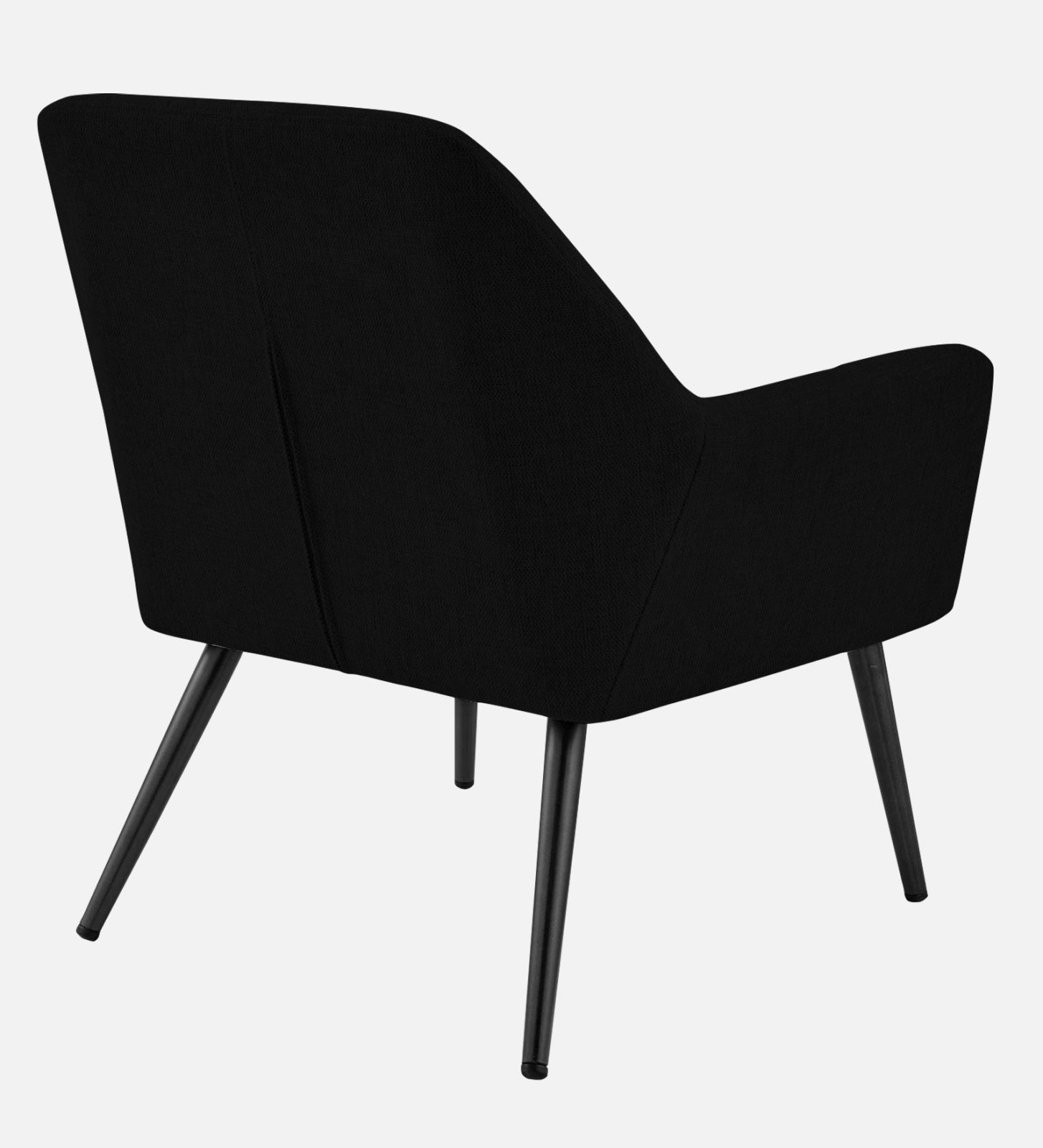 Bella Fabric Arm Chair In Zed Black Colour - Febonic Living