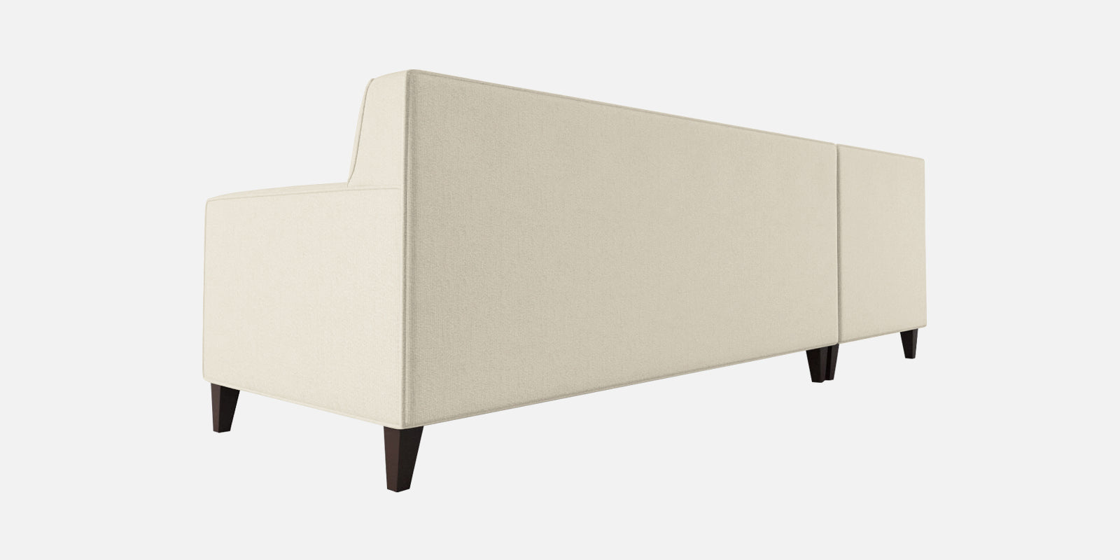 Miller Fabric RHS Sectional Sofa (3+Lounger) In Ivory Cream Colour - Febonic Living