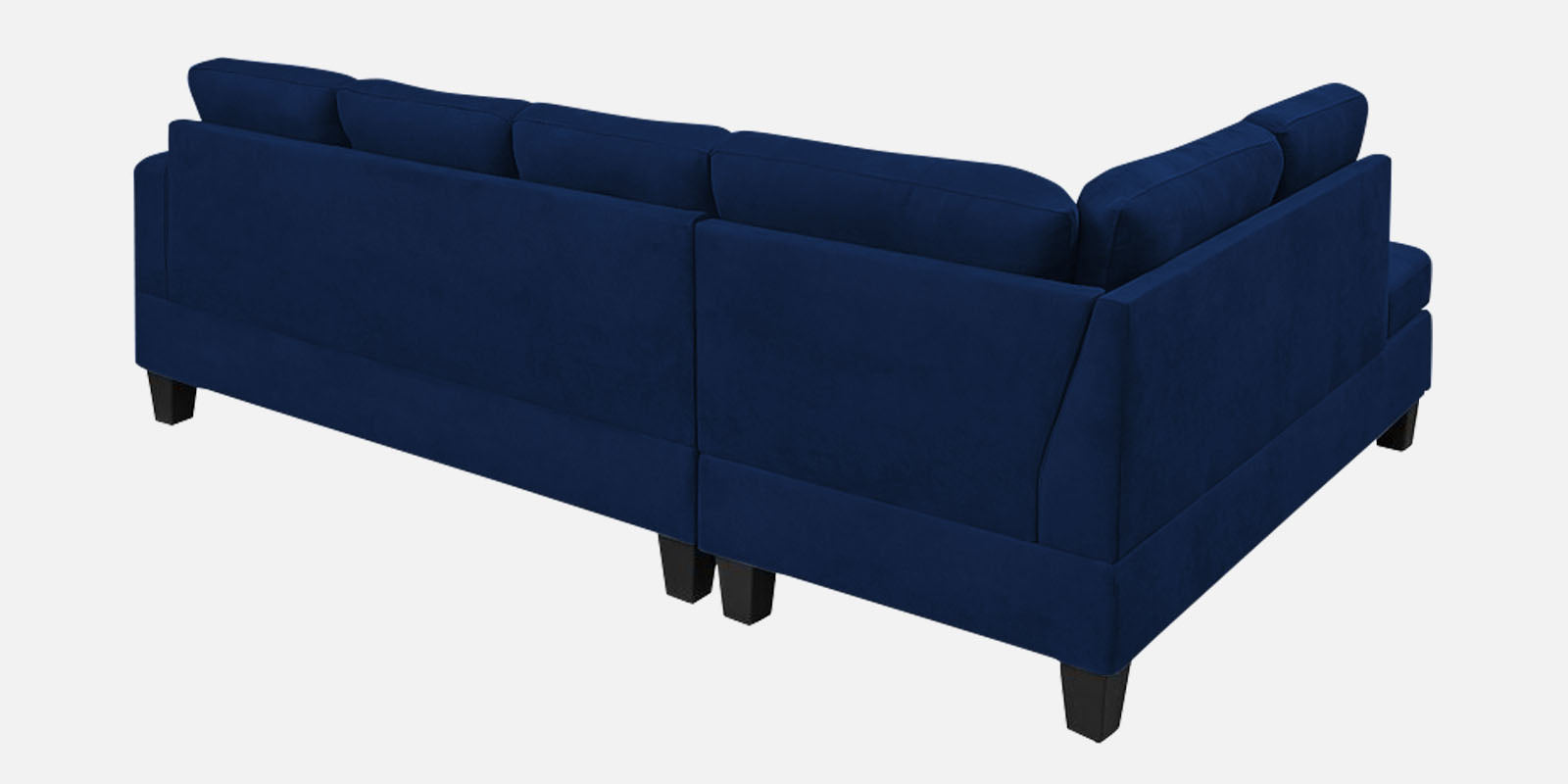 Thomas Fabric RHS Sectional Sofa (3+Lounger) In Royal Blue Colour - Febonic Living