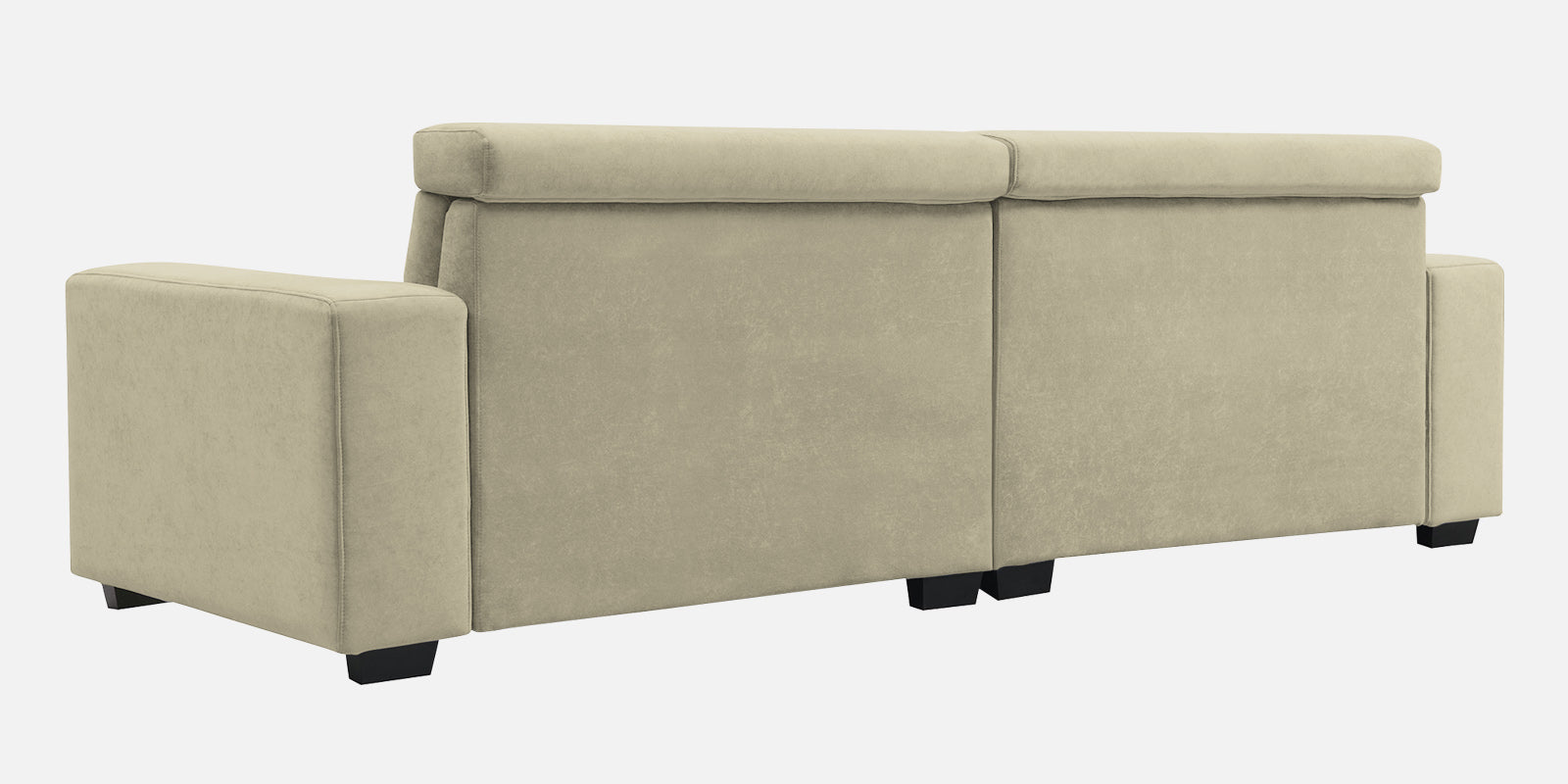 Hiro Fabric 3 Seater Sofa In Carnival Beige Colour - Febonic Living
