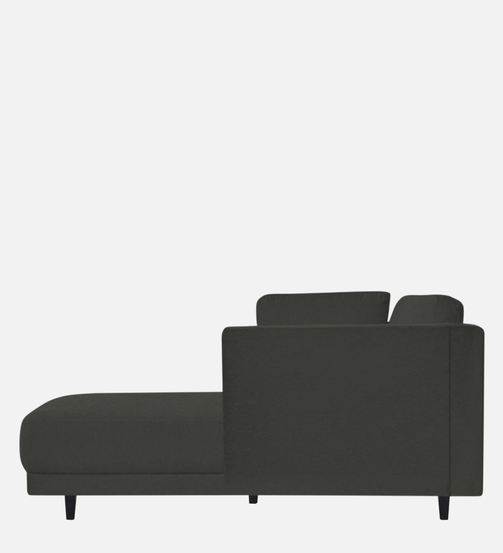 Jonze Velvet RHS Chaise Lounger In Hory Grey Colour - Febonic Living