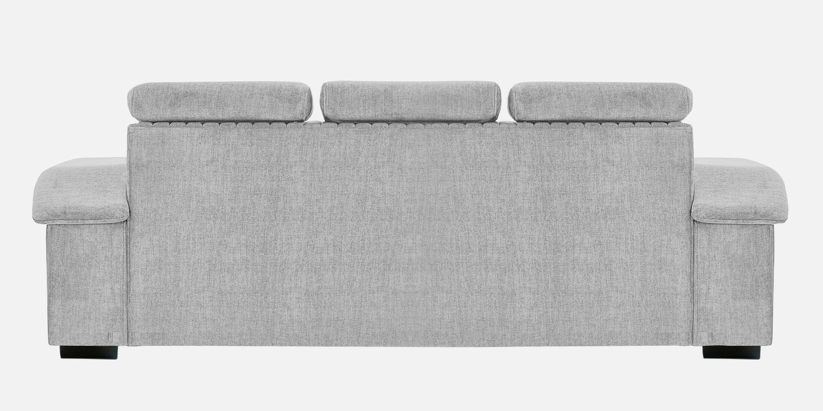 Draco Fabric 3 Seater Sofa In Lit Grey Colour - Febonic Living