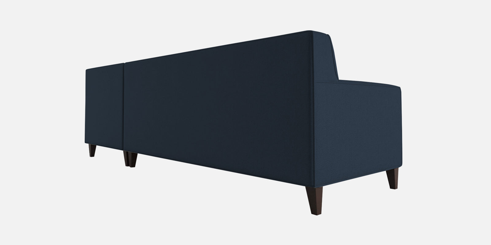 Miller Fabric LHS Sectional Sofa (3+Lounger) In Denim Blue Colour - Febonic Living