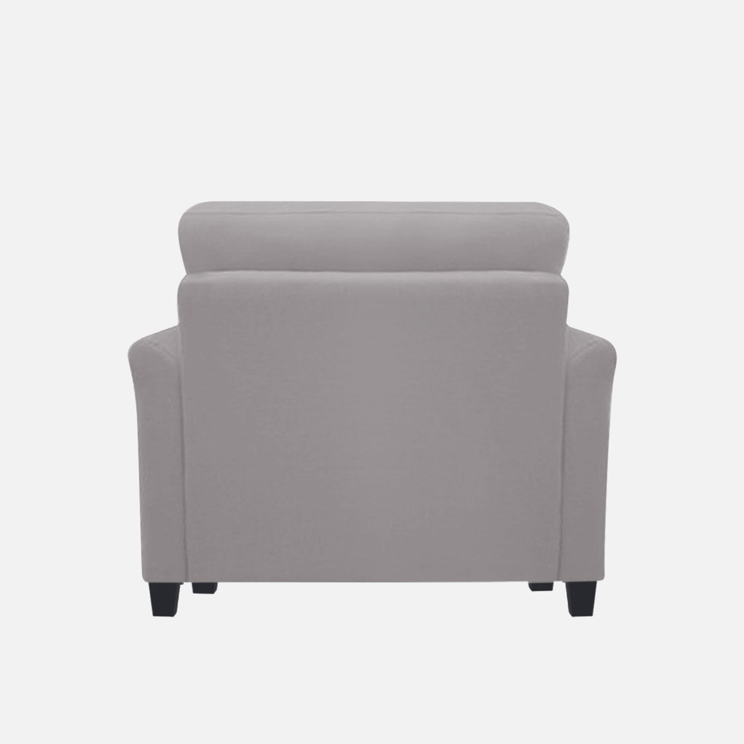 Daroo Velvet 1 Seater Sofa In Concrete Grey Colour - Febonic Living