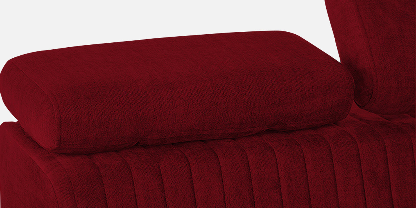 Draco Fabric 6 Seater Corner Sofa In Ruby Red Colour - Febonic Living