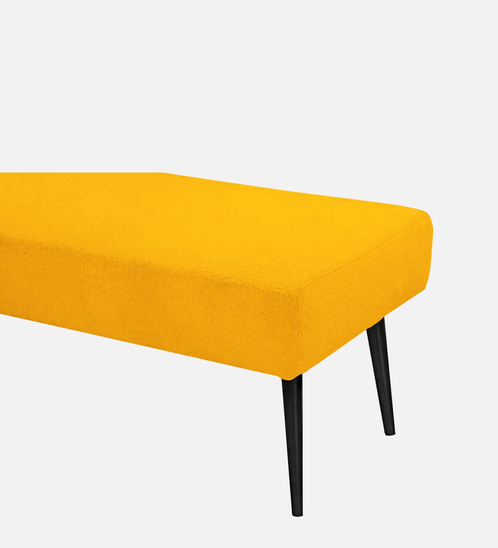 Orbit Fabric Bench In Bold Yellow Colour - Febonic Living