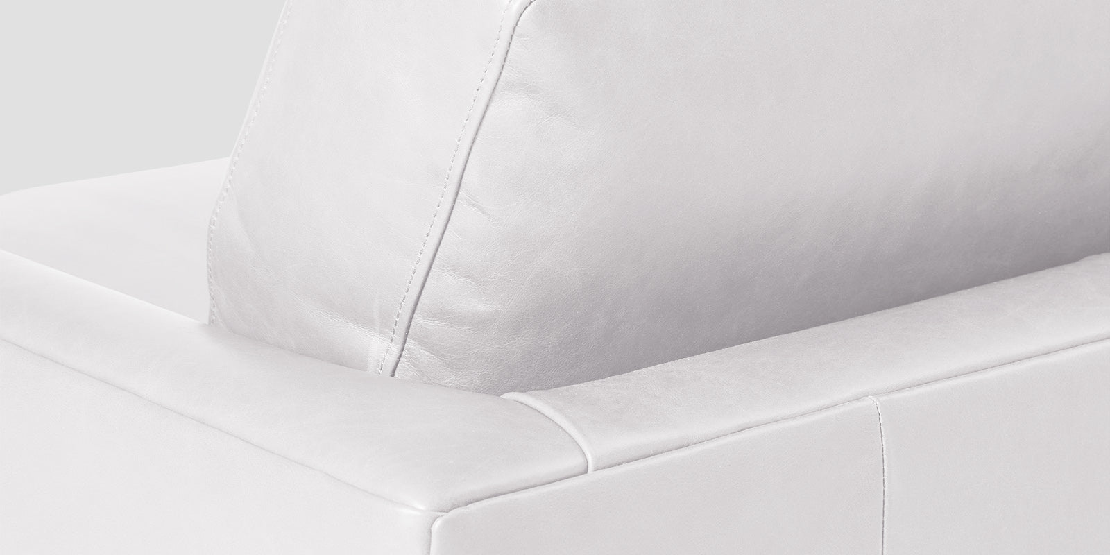 Sterio Leatherette 2 Seater Sofa In Cream White Colour - Febonic Living