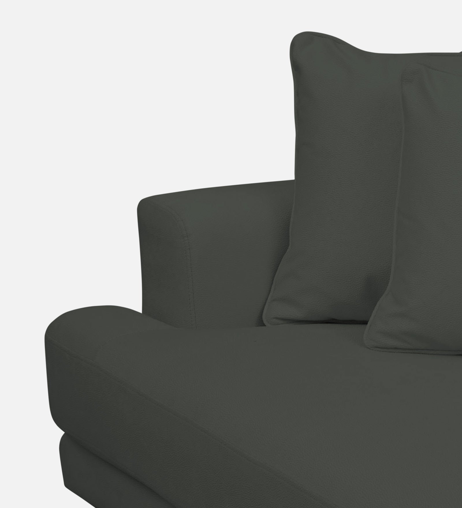 Woody Fabric 1 Seater Sofa in I-Land Green Colour