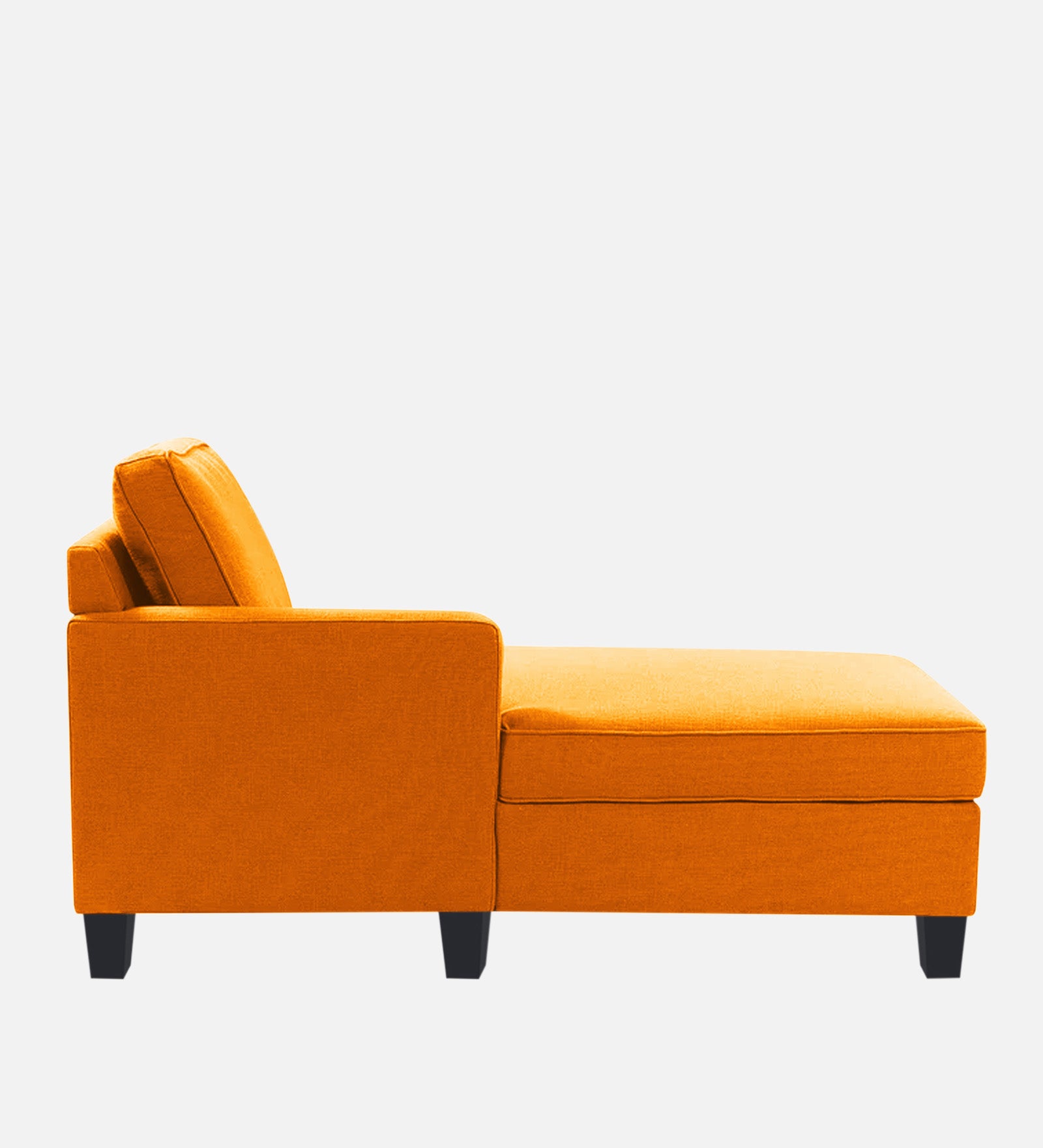 Harry Fabric LHS Chaise Lounger In Vivid Orange Colour - Febonic Living
