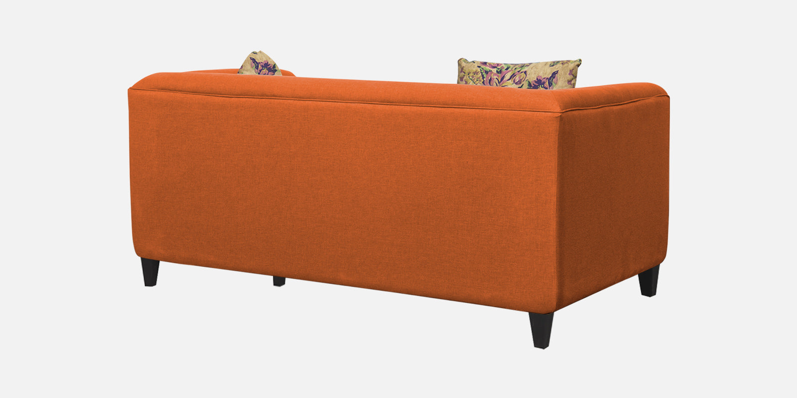 Niki Fabric 2 Seater Sofa in Vivid Orange Colour