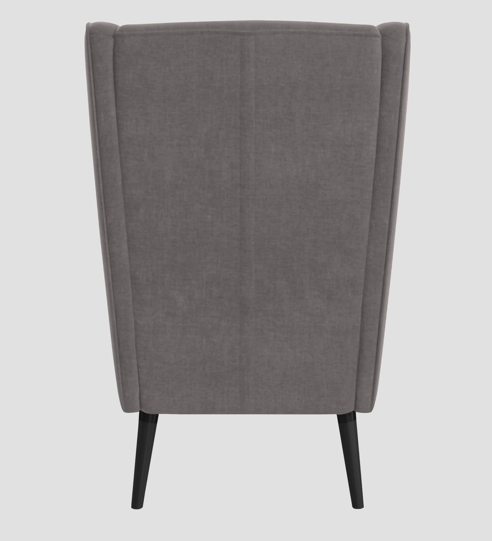 Niya Velvet Wing Chair In Pearl Grey Colour - Febonic Living