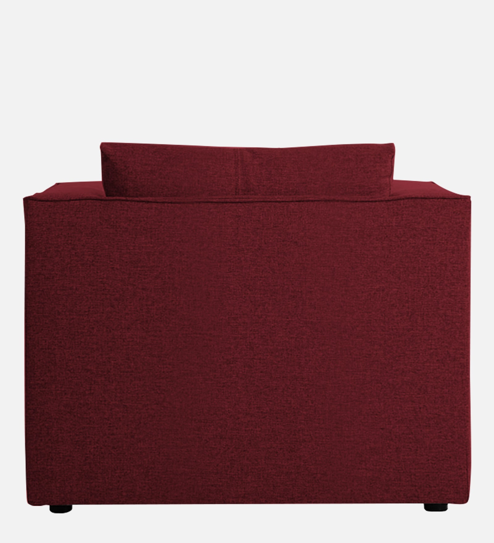 Kenia Fabric 1 Seater Foldable Sofa Cum Bed In Blood Maroon Colour - Febonic Living