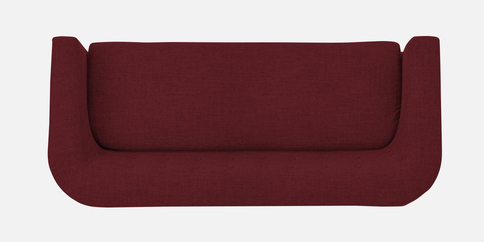 Casper Fabric 3 Seater Sofa In Blood Maroon Colour - Febonic Living