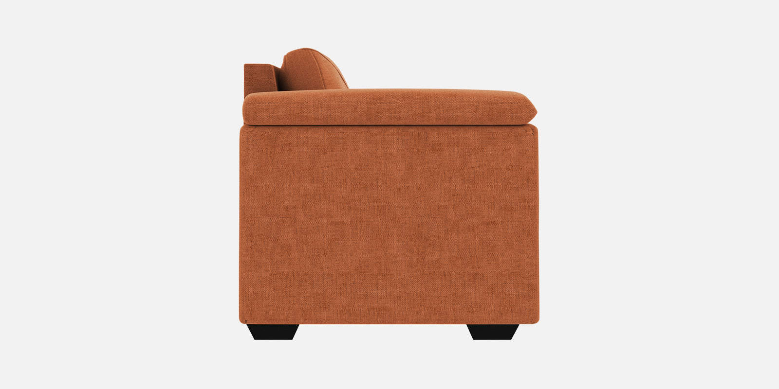 Andres Fabric 3 Seater Sofa In Safforn Orange Colour - Febonic Living