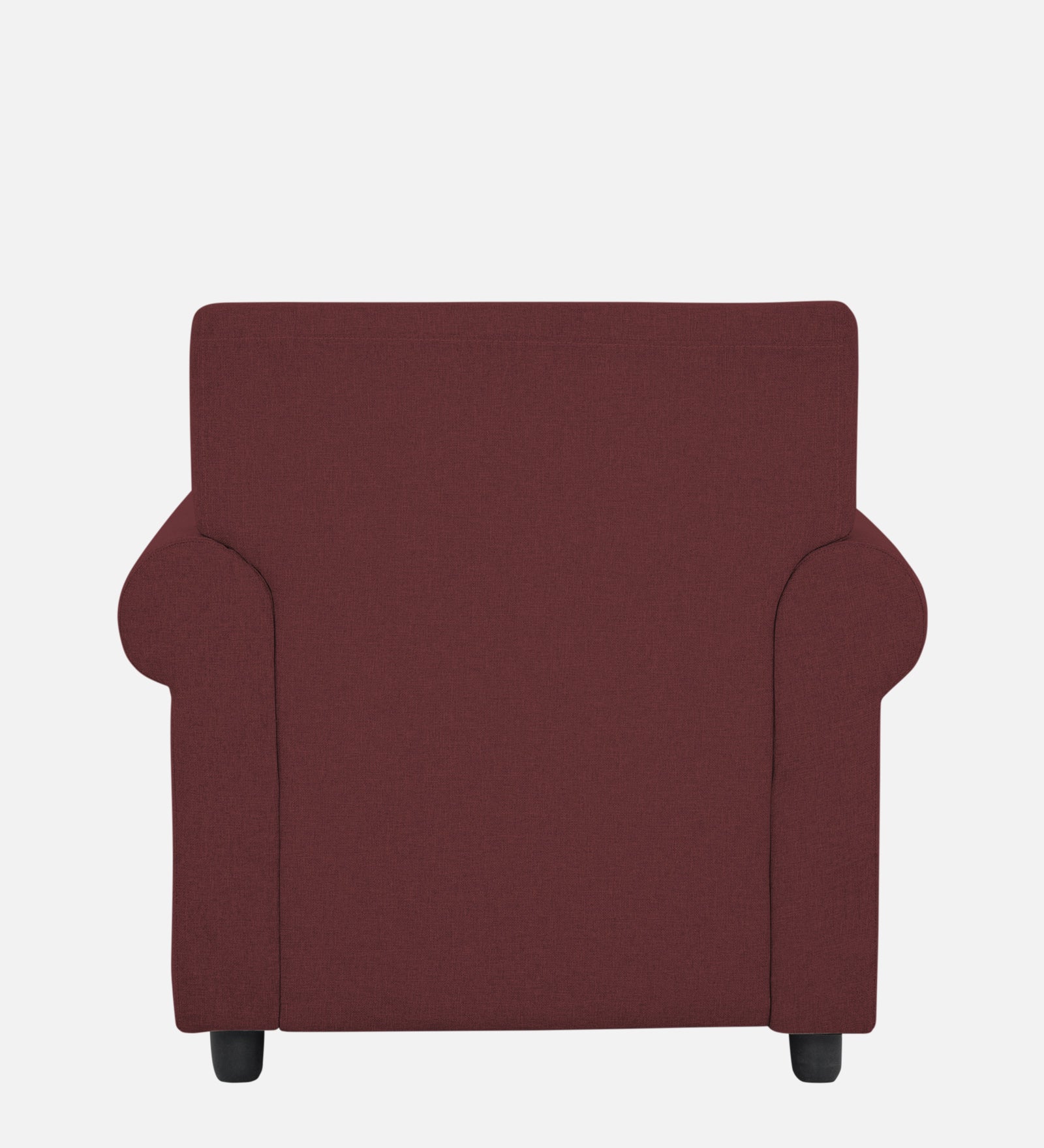Ribby Fabric 1 Seater Sofa In Blaze Red Colour - Febonic Living