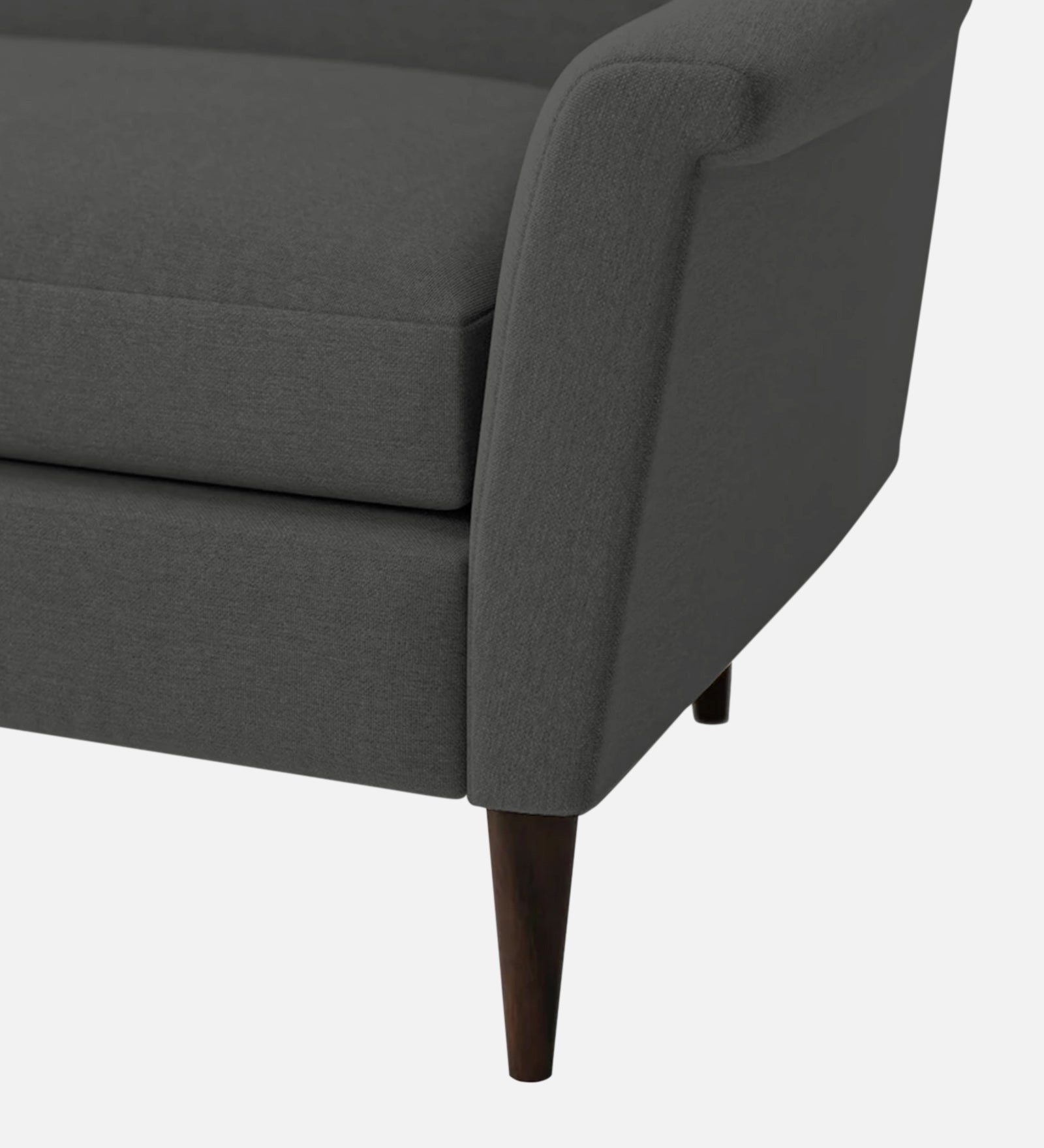 Homer Fabric 1 Seater Sofa In Stone Grey Colour - Febonic Living