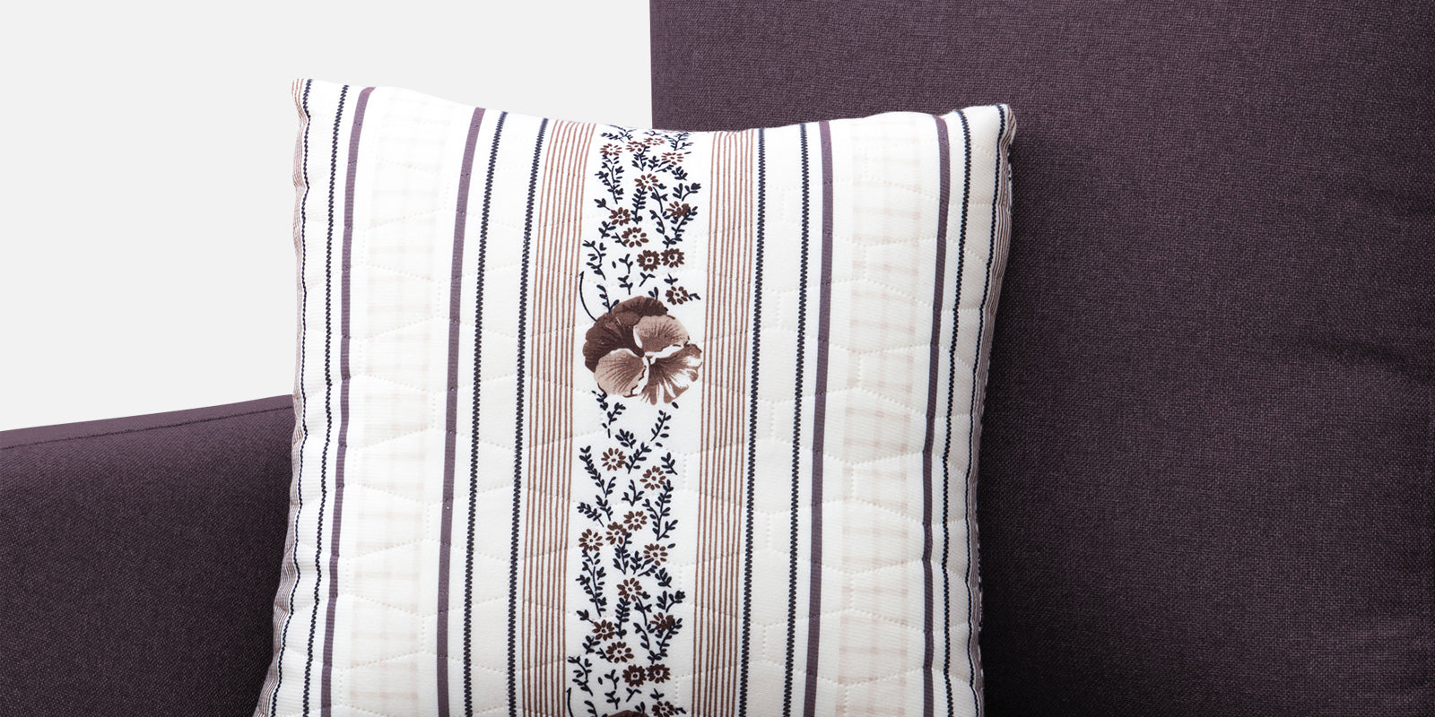 Kevin Fabric 2 Seater Sofa In Greek Purple Colour